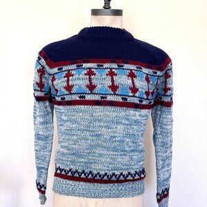 Vintage 80's Pullover Ski Style Sweater - Size Small